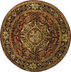 Safavieh Classic Cl763 Red/Navy Area Rug Round