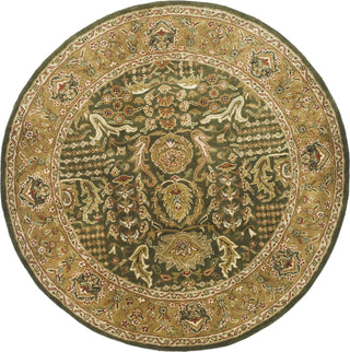 Safavieh Classic Cl764 Light Green/Gold Area Rug Round