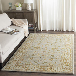 Safavieh Classic Cl933 Light Blue/Ivory Area Rug Room Scene Feature