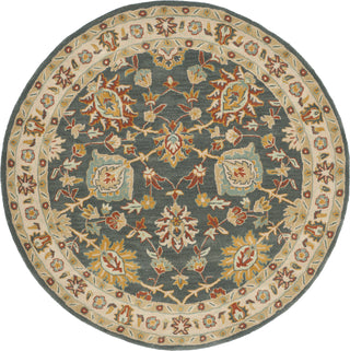 Safavieh Classic Cl934 Dark Grey/Ivory Area Rug Round