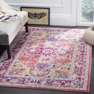 Safavieh Claremont CLR664A Purple/Coral Area Rug  Feature