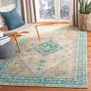 Safavieh Classic Vintage CLV113J Aqua Area Rug Lifestyle Image