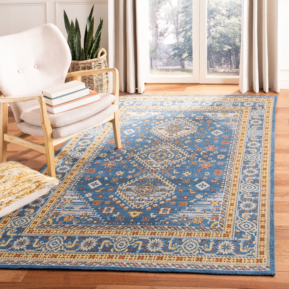 Safavieh Classic Vintage CLV114M Blue/Gold Area Rug – Incredible