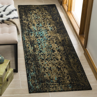 Safavieh Classic Vintage CLV223B Black/Olive Area Rug 