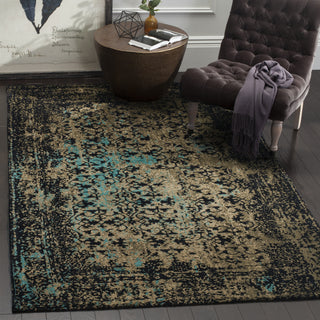 Safavieh Classic Vintage CLV223B Black/Olive Area Rug  Feature