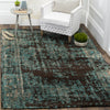 Safavieh Classic Vintage CLV225A Teal/Brown Area Rug  Feature