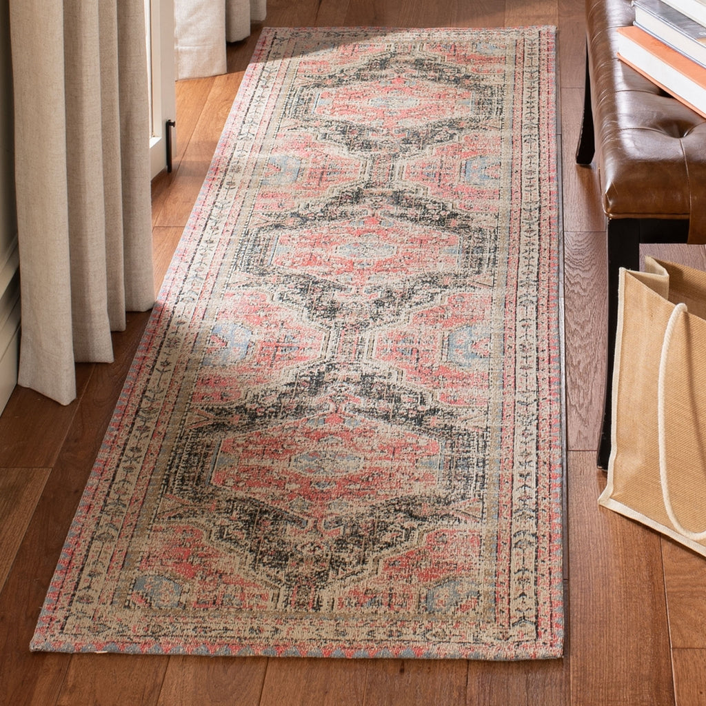 Safavieh Classic Vintage CLV308Q Red/Charcoal Area Rug Lifestyle Image Feature