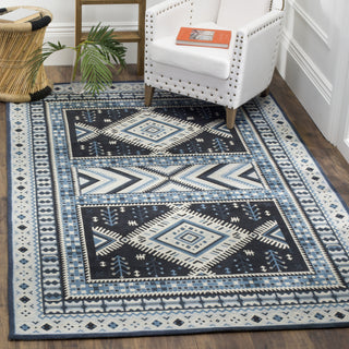 Safavieh Classic Vintage CLV511A Navy/Light Blue Area Rug  Feature