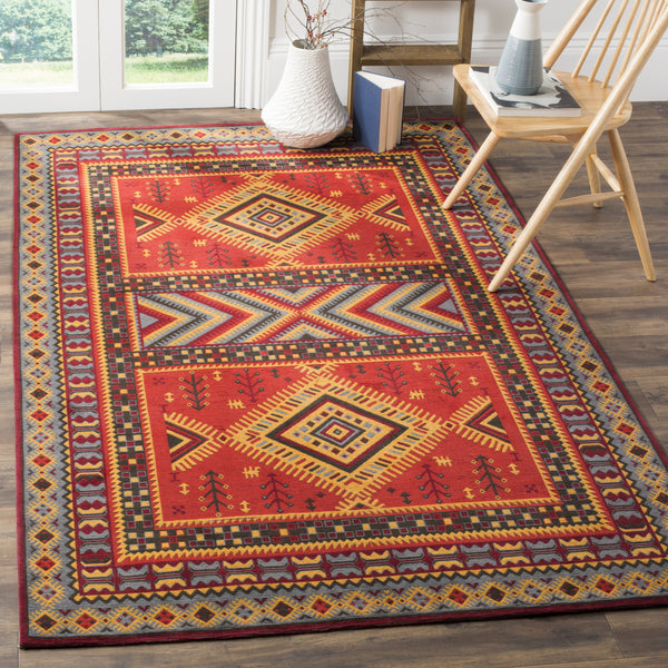 Safavieh Classic Vintage CLV511G Red/Slate Area Rug – Incredible Rugs ...