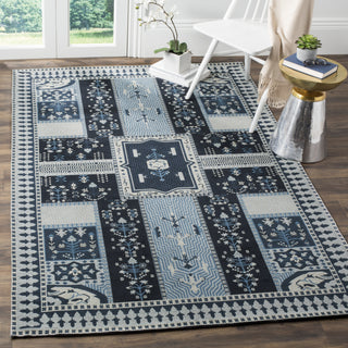 Safavieh Classic Vintage CLV512A Navy/Light Blue Area Rug  Feature