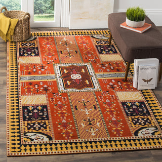 Safavieh Classic Vintage CLV512D Orange/Gold Area Rug  Feature