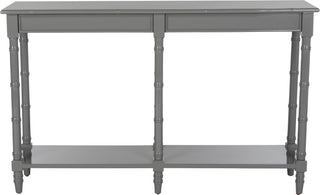 Safavieh Noam Modern Coastal Bamboo Console Table Grey Furniture main image