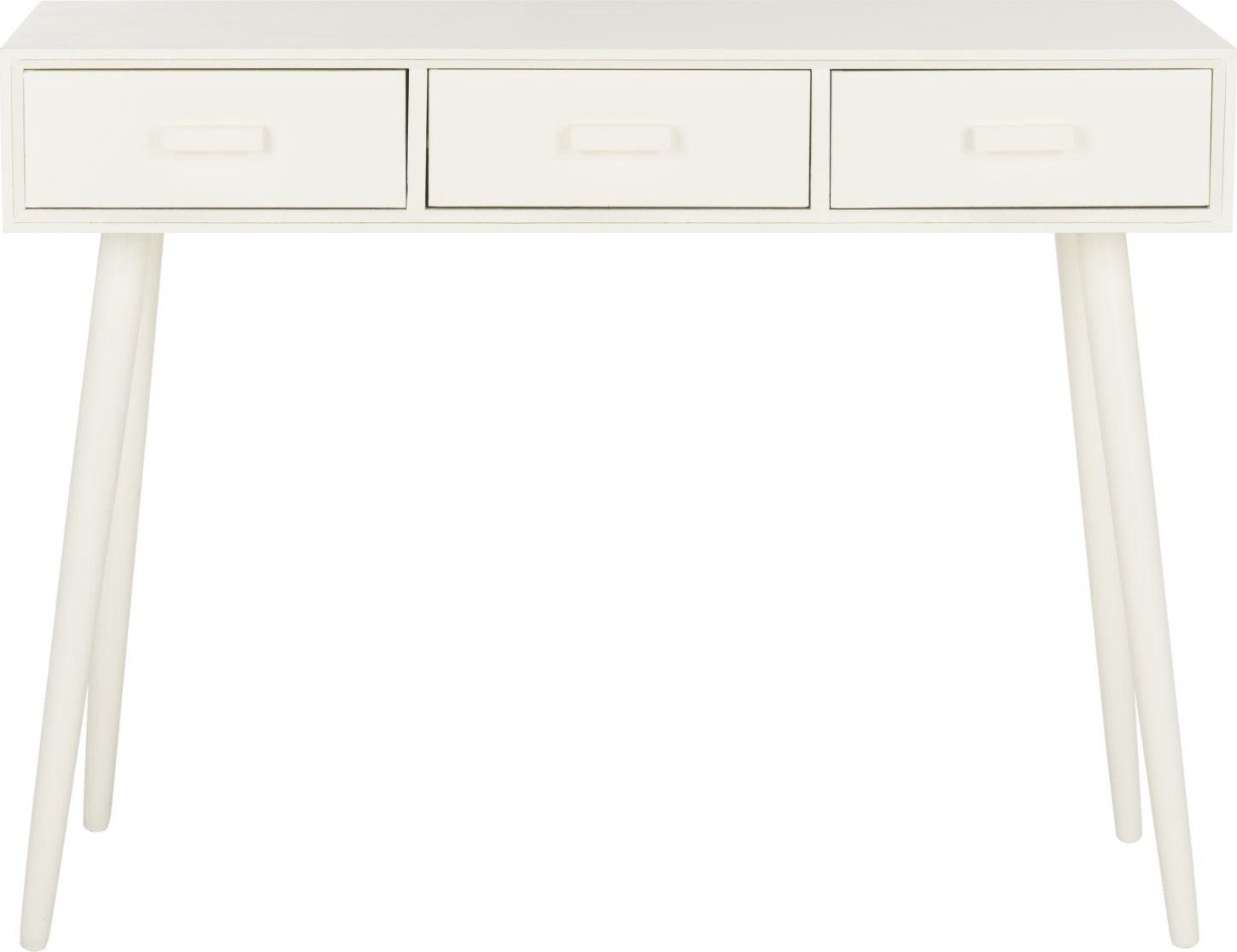 Safavieh Albus 3 Drawer Console Table Distressed White Furniture main image