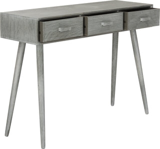 Safavieh Albus 3 Drawer Console Table Slate Grey Furniture 