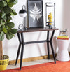 Safavieh Andrew Rectangular Midcentury Modern Console Table Brown Oak Furniture  Feature