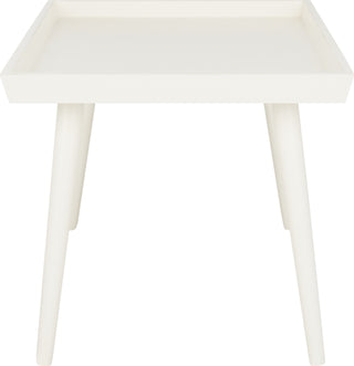 Safavieh Nonie Coffee Table With Tray Top Distressed White Furniture 