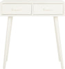 Safavieh Dean 2 Drawer Console Distressed White Furniture main image