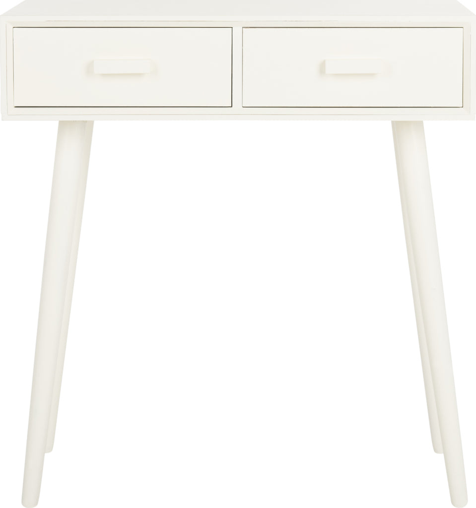 Safavieh Dean 2 Drawer Console Distressed White Furniture main image