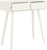 Safavieh Dean 2 Drawer Console Distressed White Furniture 