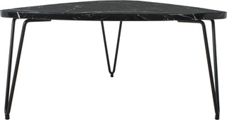 Safavieh Jacky Triangle Coffee Table Black Marble and Furniture 