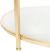 Safavieh Ivy 2 Tier Round Coffee Table Gold Furniture 