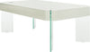 Safavieh Katelyn Rectangular Contemporary Glass Leg Coffee Table Grey Furniture 
