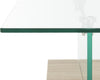 Safavieh Kayley Rectangular Modern Glass Coffee Table Natural and Furniture 