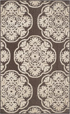 Safavieh Cottage COT911D Brown/Beige Area Rug 