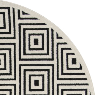 Safavieh Cottage COT941E Black/Creme Area Rug 