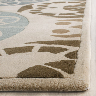 Safavieh Capri Cpr353 Beige/Blue Area Rug Detail