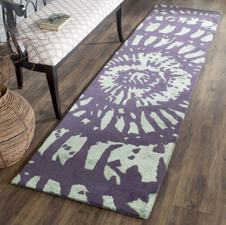 Safavieh Capri 411 Lavander/Sage Area Rug Room Scene