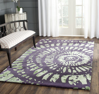 Safavieh Capri 411 Lavander/Sage Area Rug Room Scene Feature