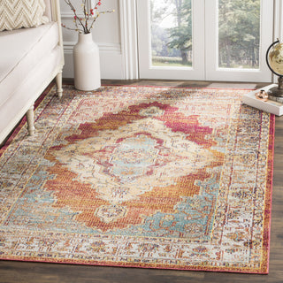 Safavieh Crystal CRS500A Orange/Light Blue Area Rug  Feature