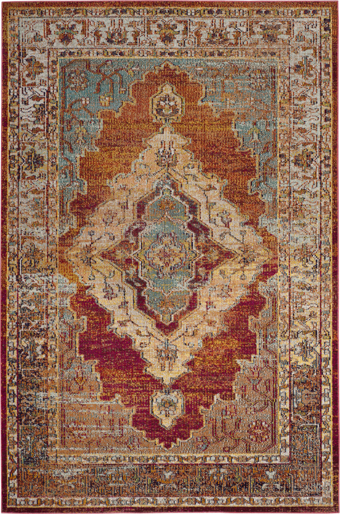 Safavieh Crystal CRS500A Orange/Light Blue Area Rug main image