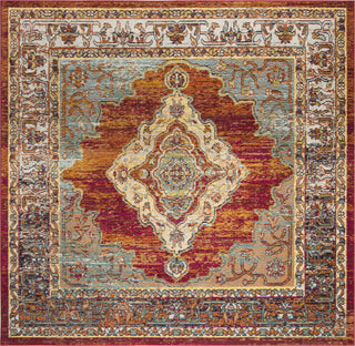 Safavieh Crystal CRS500A Orange/Light Blue Area Rug 