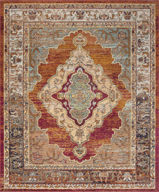 Safavieh Crystal CRS500A Orange/Light Blue Area Rug 