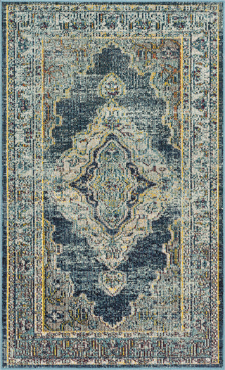 Safavieh Crystal CRS500M Blue/Yellow Area Rug 