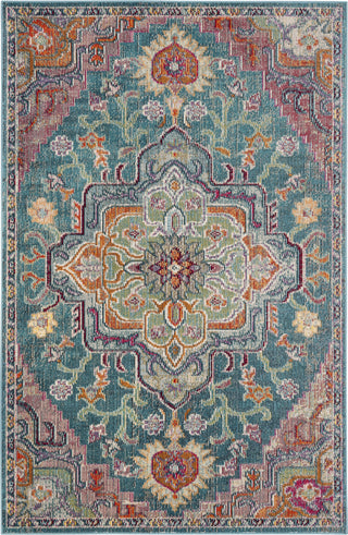 Safavieh Crystal CRS501T Teal/Rose Area Rug 