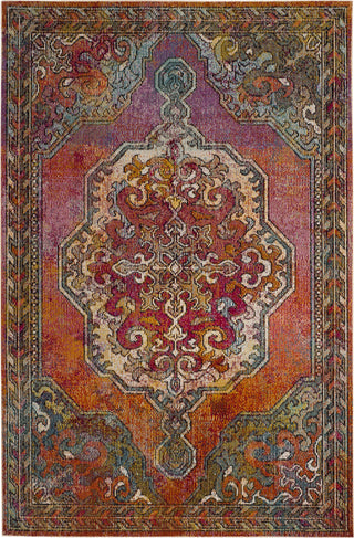 Safavieh Crystal CRS502A Orange/Light Blue Area Rug main image