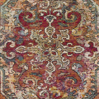 Safavieh Crystal CRS502A Orange/Light Blue Area Rug 