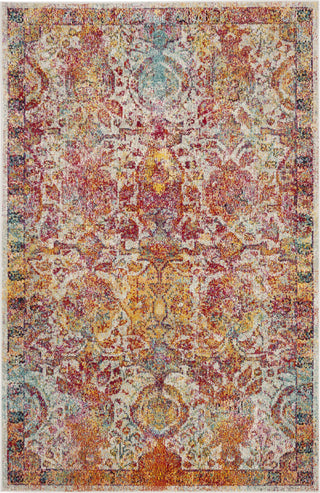 Safavieh Crystal CRS505A Light Blue/Orange Area Rug 