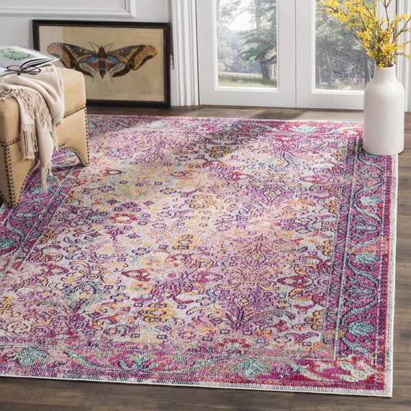 Safavieh Crystal CRS506B Light Blue/Fuchsia Area Rug – Incredible Rugs ...