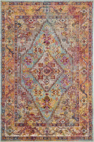 Safavieh Crystal CRS507A Light Blue/Orange Area Rug 