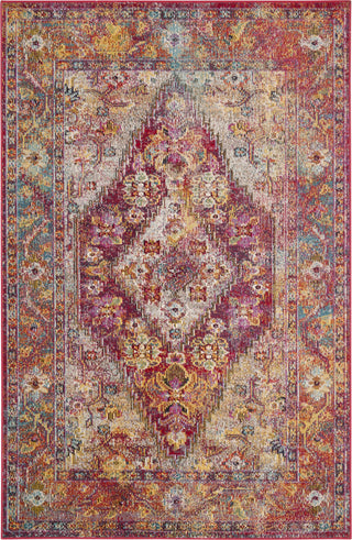 Safavieh Crystal CRS507B Light Blue/Fuchsia Area Rug 