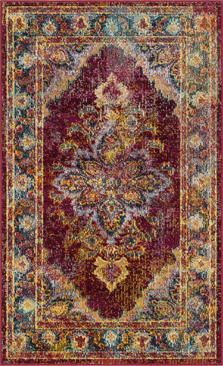 Safavieh Crystal CRS508R Ruby/Navy Area Rug 