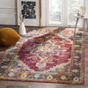 Safavieh Crystal CRS508R Ruby/Navy Area Rug  Feature