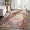 Safavieh Crystal CRS514T Teal/Rose Area Rug  Feature