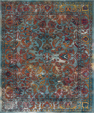 Safavieh Crystal CRS515A Light Blue/Orange Area Rug 