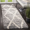 Safavieh Casablanca Shag 250 Grey/Ivory Area Rug Room Scene Feature