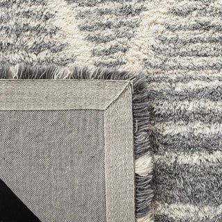 Safavieh Casablanca Shag 250 Grey/Ivory Area Rug Backing